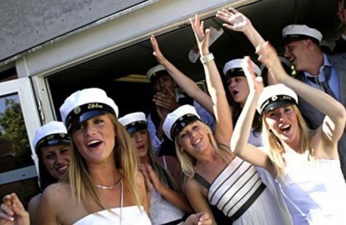 Students in Sweden wears special hat called studentmössa on graduation