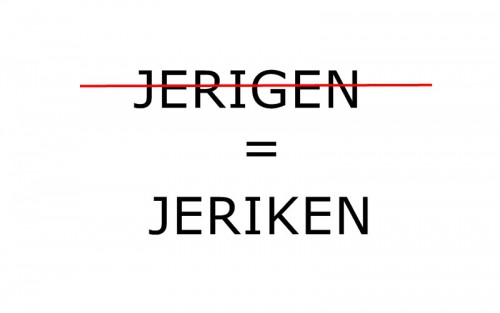 Jeriken bukan Jerigen