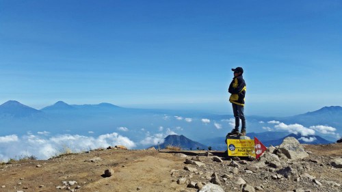 Puncak gunung Merbabu, Boyolali, Jawa Tengah