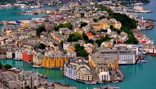 Art Nouveau City %C3%85lesund Norway