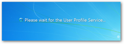 Please wait for the User Profile Service