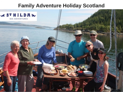 There are a lot of possible things to do on a Scottish cruising holiday. You will see rare birds and marine life and you can shoot a lobster pot, hoist the sails, explore rock pools, swim off the boat and even fish for dinner.