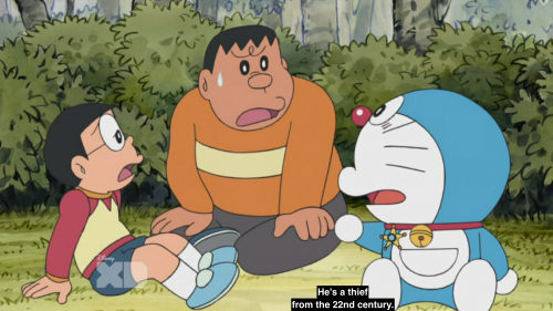 (8/29/14) A cat-like robot is sent by a boy from the future to the present to help his grandfather.