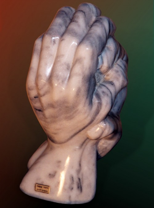 Hands of a sculptor by Shimon Drory