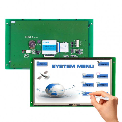 STONE provides an Intelligent HMI solution. The intelligent TFT LCD display with a Cortex-M4 32-bit CPU can be controlled by any MCU via simple Hex Instruction through the UART port. The module consists of a CPU, TFT drives, flash memory, UART port, power supply, etc. STONE also provides a basic control program and powerful design software (STONE TOOL Box). You can use it to set various functions on the graphical user interface, such as text, figures, curve, image switching, keyboard, progress bar, the slider, dial-up, clock and touch button, data storage, the USB download, video, and audio. 
STONE intelligent TFT LCD Module with UART PORT which can be controlled by ANY MCU via Simple Powerful Command Set. So it can be used as colourful TFT Display & Touch controller in various electronic equipment. STONE TFT LCD Display include CPU , TFT Driver,Flash Memory,UART port,power supply and so on,the important is that it has the ready-made Basic Control Program and Powerful Design Software,so that it can reduce much development time and cost for engineers.


#7inlcdmonitor

Web:- https://www.instructables.com/id/7-Inch-TFT-LCD-Display-Module/