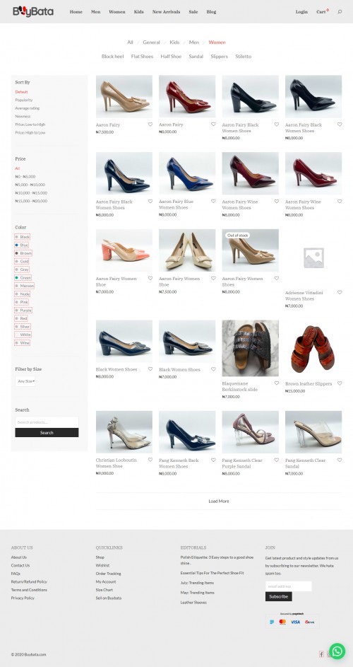 Buy here Women's Footwear in Nigeria. We sell Latest and Designer Aaron Fairy Black Women Shoes and Aaron Fairy Blue Women Shoes. Buy Slippers For Women and sell stiletto shoes nigeria.

Our brand name translates to buy shoes and it seeks to offer a user-friendly platform for shoe buyers and shoe vendors to engage in the purchase and sale of all types of quality shoes

#Nigerianonlinestore #BuyBatáonline #NigerianShoesstore #OnlineShoesnigeria #buyluxuryshoesonline #Women'sFootwearnigeria #BuySlippersForWomen #sellstilettoshoesnigeria #HighHeelsinNigeriaforsale #KidsShoesinNigeria #kidsshoesnearme #Weddingshoes #Shoesonline #Flipflop #Wedgeshoes #Designershoes #Shoesformen #Shoesforwomen #Highheelshoes #Buyonlineshoes #Sportshoes #Runningshoes #Partiesshoes

Web:- https://buybata.com/cat/women/