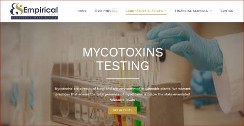 We developed Mycotoxins testing. It is a result of fungi and is very common in cannabis plants. Get more information about Call Us Today! (213) 222-6506. Email id  info@empiricalsolutionsllc.com. 

Empirical Solutions offers world-class solutions to meet the need of every cannabis laboratory. We bring professionalism to your fingertips by providing you with the latest and most groundbreaking methodologies the scientific industry has to offer within the realm of cannabis.

#Heavymetaltesting #Potencytesting #Residualsolvents #Mycotoxinstesting #Molecularspectroscopy #Liquidchromatographymassspectrometry #Pesticidestesting #homogeneitytest #terpeneextraction #residualsolventtesting #mycotoxinsmold

Web:- https://www.empiricalsolutionsllc.com/services/mycotoxins-testing/