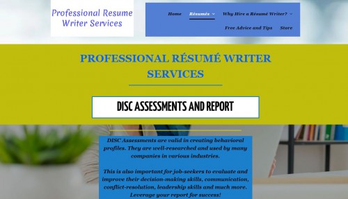 Online Disc assessments services. We offer a wide range of different DISC Assessments and reports to analyze your behavioral style in the workplace, improve sales, leadership, and much more!

We guarantee fast custom-made resume services by Certified Professional Résumé Writers. We boast your accomplishments, use the best formatting for your industry and ensure formatting is ATS compatible.

#Professionalresumewriterservices #Resumewritingservices #Custommaderesume #Professionalresumewriters. #Bestresumepackages #Discassessments #CVwritingservice #Professionalcvwritingservice #RésuméandLinkedInpackage #LinkedInanddiscassessmentpackage #Custommaderesumewriting

Read More:- https://www.professionalresumewriterservices.com/disc-assessments