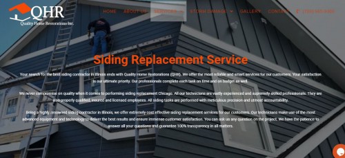 We offer Roofing & Siding Installation and Replacement Services. We provide continuous training for our professionals to help them learn the latest techniques developments in siding installation.

At Quality Home restorations Inc. we start with a free inspection and evaluation of your home. We want you to understand every aspect of the project, so we take the time to answer any questions. We want you to feel good about the work being done on your home. Our business is only as good as the quality of referrals we receive from satisfied customers. Therefore we only consider a project completed once you give us the thumbs-up. That’s one of the reasons we are the

#Roofingcontractor #licensedlocalroofing #Roofingcompany’snearme #Roofing&sidingcontractor #Waterdamagerestoration #Restorationcompanynearme #Stormrestorationexpert #GutterCleaningservices #SidingInstallationServices #SidingReplacementService #RoofRepairExpert #GuttersCleaningExpert #RoofReplacementNearme

Read more:- https://myhomerestorations.com/siding-replacement-service/