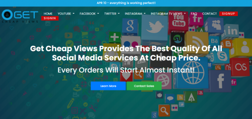 Buy cheap YouTube views, Twitter and Instagram followers for cheap at Get Cheap Views. We provides Facebook likes &YouTube views at affordable prices.

Get Cheap Views Provides The Best Quality Of All Social Media Services At Cheap Price.To most of the entrepreneurs, social media is the “future big thing,” a non-permanent type yet powerful platform that must be taken advantage of while it’s on the trend. Because it came up so quickly, social media has developed its own reputation with some of the people for being favorite as a marketing interest, and therefore, a profitable one.

#cheapinstagramlikes #buycheapinstagramlikes #buyinstagramlikescheap #cheapinstagramviews #buycheapinstagramviews #buyinstagramviewscheap #cheapinstagramreelviews #buycheapyoutubeviews 

Read more:- https://www.getcheapviews.com/