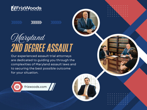 Laws surrounding personal harm, threats or unwanted physical contact can be complex, and many people are surprised to learn that even minor incidents can fall under the category of Maryland 2nd Degree Assault.

Click Here for More Information: https://frizwoods.com/assault-second-degree

Google Map: http://goo.gl/maps/PWdeowqfLwKPNNcJ8

FrizWoods LLC
Address: 14513 Main St B, Upper Marlboro, MD 20772, United States
Phone: +1 (301) 720-1917

More Links:
https://beacons.ai/frizwoods
https://www.magcloud.com/user/frizwoods
https://disqus.com/by/frizwoodsllc/about