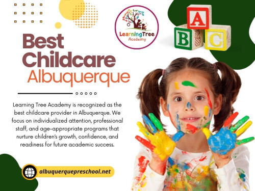 Choosing the right childcare is a significant step in your child’s development. By asking these questions, parents can find the best childcare in Albuquerque that offers a safe, engaging, and nurturing space for their little ones to thrive. Give your child the best start with Learning Tree Academy, trusted by Albuquerque families for exceptional childcare. Schedule a tour today and discover why we’re the best childcare in Albuquerque!

Learning Tree Academy
Address: 3615 Candelaria Rd NE, Albuquerque, NM 87110, United States
Phone: +1-505-888-1668

Google Map: http://goo.gl/maps/sXHaNYEYyPwfkx4KA

Read Our Blogs:
https://albuquerquepreschool.blogspot.com
https://albuquerquepreschool.wordpress.com
https://ltapreschool.wixsite.com/albuquerquepres

More Links:
https://linktr.ee/ltapreschool
https://www.pinterest.com/albuquerquepreschool
https://about.me/albuquerquepreschool