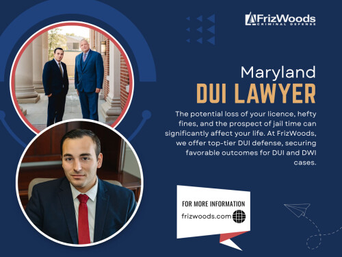 Once a DUI investigation begins, everything you say and do becomes part of the record. Officers may ask questions, request field sobriety tests or seek information that could be used against you. Having a Maryland DUI Lawyer involved early ensures you know when to speak, when to remain silent and how to avoid unintentional self incrimination.

Click Here for More Information: https://frizwoods.com/dui

Google Map: http://goo.gl/maps/PWdeowqfLwKPNNcJ8

FrizWoods LLC
Address: 14513 Main St B, Upper Marlboro, MD 20772, United States
Phone: +1 (301) 720-1917

More Links:
https://beacons.ai/frizwoods
https://vimeo.com/frizwoods
https://www.patreon.com/c/frizwoods/about