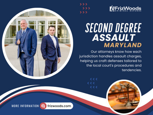 Second Degree Assault in Maryland covers a wide range of actions. Some cases involve minor physical contact, while others involve serious disputes. The law focuses on whether someone attempted to cause harm, caused physical injury or created a fear of immediate harm.

Click Here for More Information: https://frizwoods.com/assault-second-degree

Google Map: http://goo.gl/maps/PWdeowqfLwKPNNcJ8

FrizWoods LLC
Address: 14513 Main St B, Upper Marlboro, MD 20772, United States
Phone: +1 (301) 720-1917

More Links:
https://beacons.ai/frizwoods
https://vimeo.com/frizwoods
https://www.reverbnation.com/frizwoods