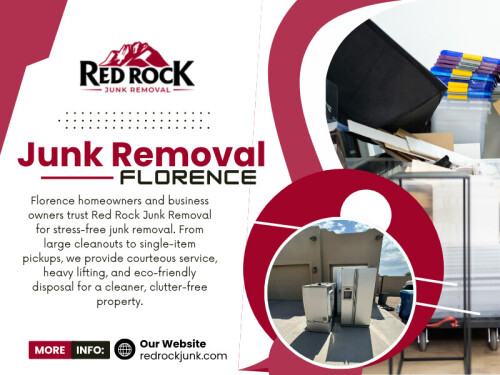 Your renovation in Florence isn’t complete until the debris is gone. Whether you’re replacing your kitchen, remodeling a bathroom, or tearing down an old garage, junk removal Florence services make the process cleaner, safer, and faster. Call Red Rock Junk Removal today for a same-day pickup and make your Florence renovation a smooth, clutter-free success.


Red Rock Junk Removal
Address: 2847 E Morenci Rd, San Tan Valley, AZ 85143, United States
Phone: (480) 400-7763