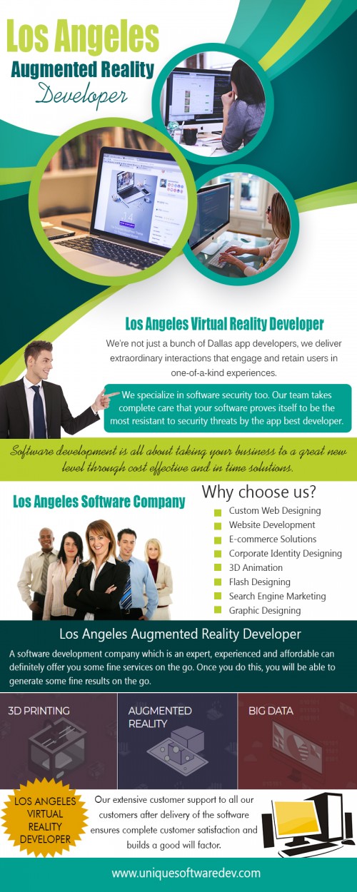 Our Site : http://www.uniquesoftwaredev.com/blog/los-angeles-app-company/
Los Angeles app company has gained lots of popularity. The apps come with loads of capabilities to make devices more functional and enjoyable for the users. The smart phones and tablets are loved for the functions they can perform and when combined with the right apps, they can turn out to be simply effective. If you are looking for app developer then you are selecting the right option.
MY social : https://twitter.com/dallasmobileapp
More Links : http://dallassoftwaredevelopmentcompanies.yolasite.com/
http://dallasdevelopers.hatenablog.com/entry/LosAngelesIotDeveloper
http://dallasdevelopers.beep.com/index.htm