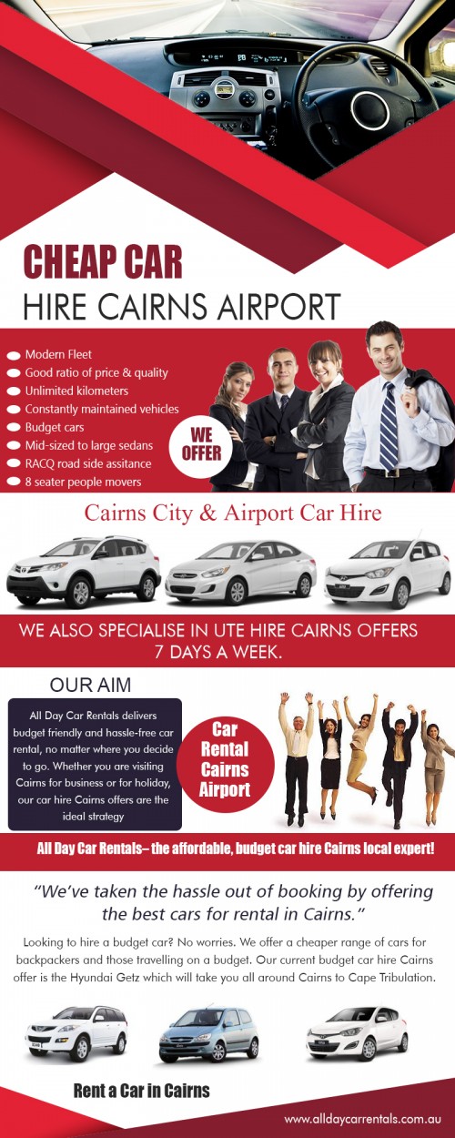 Our Website: http://alldaycarrentals.com.au/cheap-car-hire-cairns/
There are various car rental places where you can rent a car or may need to Rent A Car Near Me Cheap. When looking for an airport car rental service, there are a number of factors to consider in cognizance of the fact that the airport is a very busy place. At the airport, there are several specific car rental places guidelines relating to airport rental cars. You also have to be sure that the car rental guidelines work well with your own travel arrangements.
My Profile: https://site.pictures/hirecarcairns
More Links:
https://site.pictures/image/d0XkP
https://site.pictures/image/d0NsR
https://site.pictures/image/d0zWC