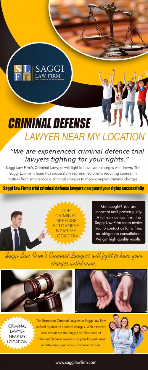 Our Website: http://saggilawfirm.com/
Criminal lawyer keeps you updated with the improvements in the case. It is currently to use the internet to obtain the perfect criminal defense legal professional. A number of attorneys have an online presence along with details about their particular credentials. Criminal Defense Attorneys Near Me resources are available online. A criminal attorney at law who practices defense legislation can wear a number of different hats, from defending someone against a speeding ticket to representing an alleged criminal during a homicide trial.
My Profile: https://site.pictures/lawfirmsbrampton
More Links: https://site.pictures/image/d5hrO
https://site.pictures/image/d517l
https://site.pictures/image/d5GSd