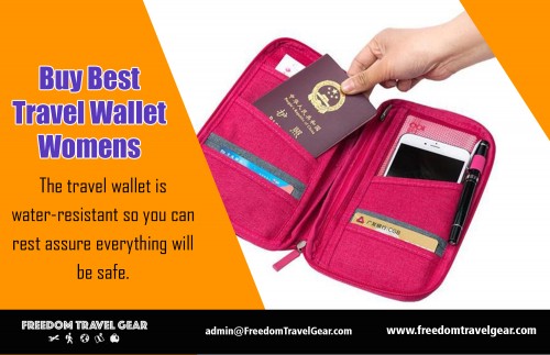 Our website : https://www.freedomtravelgear.com/products/premium-ultimate-travel-wallet-offer   
Buy Best Travel Wallet Mens is relatively big in contrast to ordinary wallets, and comes with an array of compartments and slots to hold your travel-related documents such as passport, ticket, and boarding pass as well as other important information including credit card, ATM card, and driver's license.  
More Links : https://freedomtravellingg.wixsite.com/travelaccessories  
http://besttravelwallet.wikidot.com/  
http://besttravelitems.fourfour.com/