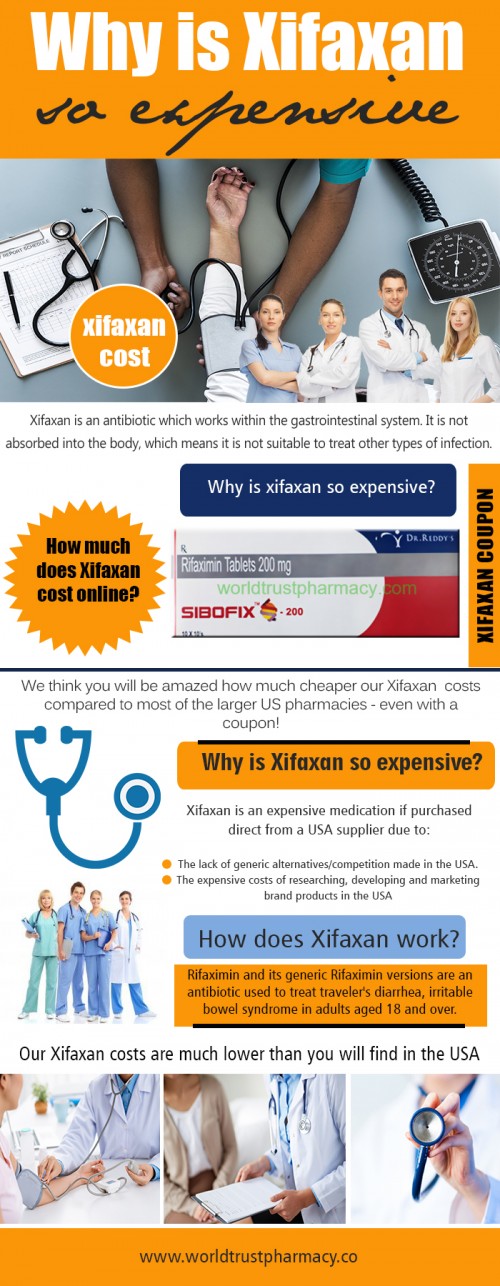 Our website : https://www.worldtrustpharmacy.co/rifaximin-cost/ 
Xifaxan is available as a brand name drug only, a generic version is not yet available. Xifaxan Coupon offers may be in the form of a printable coupon, rebate, savings card, trial offer, or free samples. Some offers may be printed right from a website, others require registration, completing a questionnaire, or obtaining a sample from the doctor's office.  
More Links : https://www.twitter.com/trustgenerics  
https://kinja.com/tenviremprep 
https://www.youtube.com/channel/UCLLtfQNdx-sgVteJAGzvRIg/featured