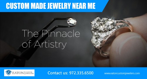 our website :http://www.eatoncustomjewelers.com/shop/
Custom jewelry makers near me allow you to create a piece that matches your favorite outfit perfectly. Or create a piece that has your personality captured within it more wonderful than you ever thought possible. All of that and so much more is accessible and easy with customizable jewelry which is provided by custom jewelry makers near me.
MORE LINKS:https://www.myadpost.com/bestdallasjewelers/
http://www.kedna.com/ads/Jewelry-and-Watches/Best-dallas-jewelers/630594.html
http://www.salespider.com/c-41297283/best-dallas-jewelers