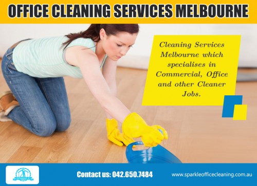 Our website : www.sparkleofficecleaning.com.au/office-cleaning-services-melbourne/   
An office environment is made up of multiple valuable items; there's electronics, furniture, carpets to name a few. The more regularly they are maintained, longer they will last. Dust buildup can cause computers and printers to malfunction. Stains can ruin the look of carpets. Professional Cleaning Services southyarra Melbourne can give you a thorough and timely cleanup that will prolong the life of your office supplies.  
More Links : https://twitter.com/Vacate_Cleaning  
https://plus.google.com/u/0/communities/114244115246992496499   
http://officecleaningservices-melbourne.blogspot.com  
sparkleofficecleaning.com.au