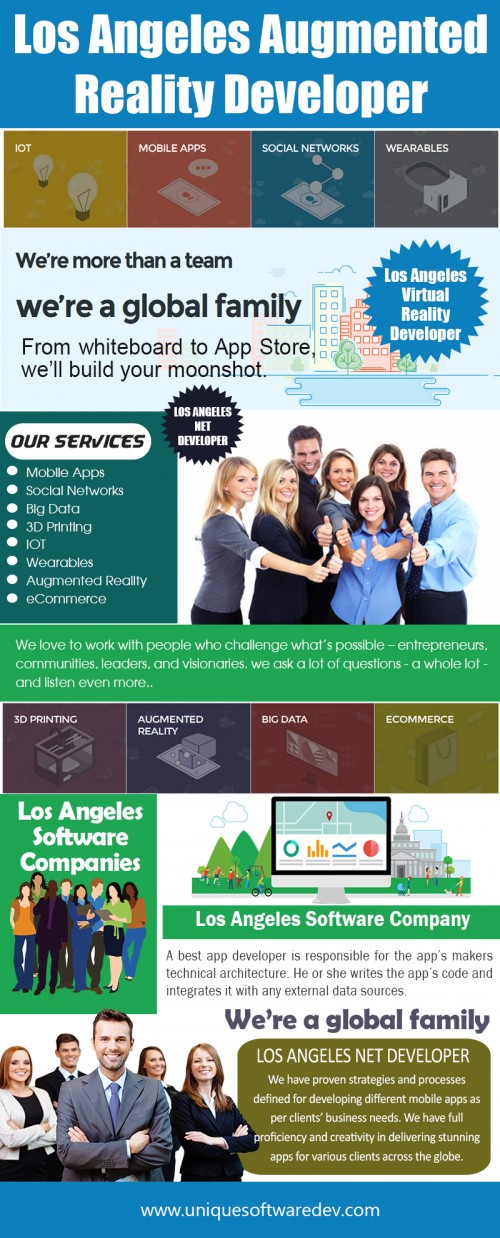Our Website: http://www.uniquesoftwaredev.com/blog/los-angeles-app-companies/
Los Angeles App Companies has passed the exhortation stage and has changed over a period of time. The spotlight is on extremely qualitative, timely delivered and cost-effective App Companies Services. Now, companies develop unmatched software while making use of advance technologies, which is affordable. Keeping in mind the latest technology and with the advancement in Internet services.
Follow Us: https://goo.gl/95avAh
My Profile: https://site.pictures/softwaredev
More Links: https://site.pictures/image/dvhMO
https://site.pictures/image/dv1sl
https://site.pictures/image/dvA2d