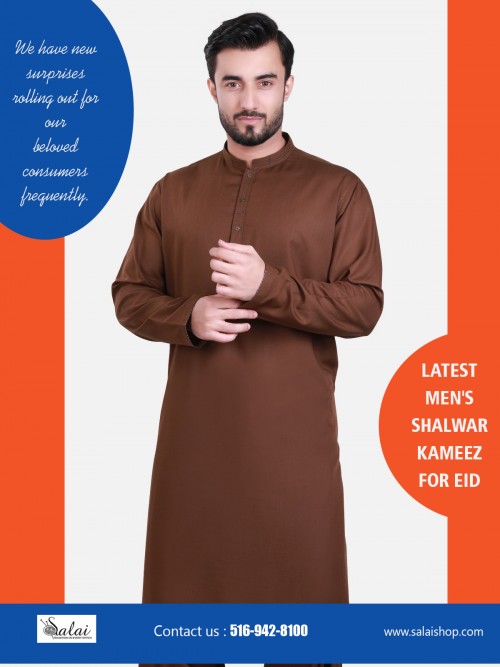 Our Website : https://salaishop.com/pages/mens-shalwar-kameez-for-eid  
It is affordable to purchase latest men's shalwar kameez for Eid. This shalwar kameez design comprises latest layouts with fresh appearances and cloth. Shalwar kameez is traditional as well as a trendy wear. They're also available in different sizes. Latest men's shalwar kameez for Eid is the most elegant option to wear this eid.  
More Links : https://kinja.com/salaishop  
https://padlet.com/salaishop  
https://ello.co/pakistanidressesforsale