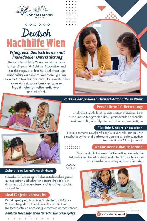 Ein erfahrener Deutsch Nachhilfelehrer Wien hilft nicht nur bei Grammatik oder Aufsätzen. Er unterstützt Schüler dabei, wieder Vertrauen in die eigenen Fähigkeiten zu gewinnen und Lernen weniger stressig zu erleben.Langfristig profitieren Schüler dadurch nicht nur im Fach Deutsch, sondern oft auch in vielen anderen Bereichen ihres schulischen und persönlichen Lebens.Genau deshalb wird professionelle Nachhilfe Deutsch Wien für viele Familien zu einer wichtigen Investition in die Zukunft ihrer Kinder.