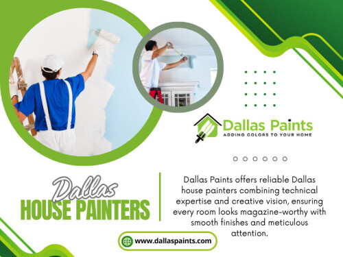 Your color choices should complement your furniture, flooring, and overall décor. A cohesive design creates a polished and visually appealing space. Whether your style is modern, traditional, or minimalist, selecting the right shades can tie everything together seamlessly. Working with skilled Dallas house painters can help you align your color palette with your home’s existing elements, ensuring a balanced and elegant finish.

Dallas Paints
Address: 2427 Allen St, Dallas, TX 75204, United States
Phone: +12149784400