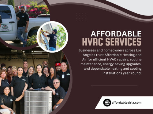 For families looking for reliable Los Angeles HVAC services, working with trusted professionals can help prevent unexpected repairs and improve long-term system performance. Companies like Affordable Heating And Air continue helping homeowners with dependable maintenance, reliable HVAC repair Los Angeles support, and Affordable HVAC services designed to keep homes comfortable throughout every season.