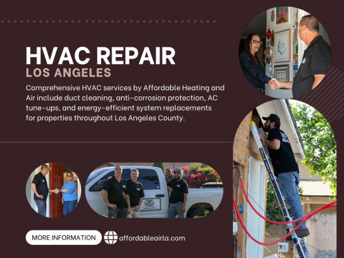 Dirty air filters, blocked vents, leaking ducts, or frozen evaporator coils can all reduce airflow and make your AC feel less effective during hot Los Angeles summers. This is one of the most common reasons homeowners end up searching for HVAC repair Los Angeles services once temperatures begin rising.

Find us on Google Map: https://maps.app.goo.gl/AmnAG3GCtMLZFQca6

Contact: Affordable Heating and Air
Address: 9601 Cozycroft Ave Unit 1, Chatsworth, CA 91311, United States
Customer Service: +1-818-722-1332