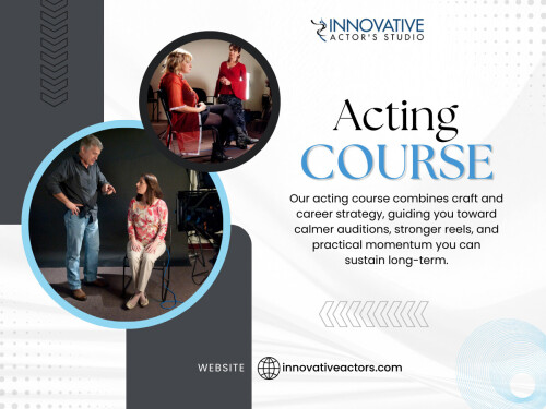 Many beginners are surprised to learn that acting is not about big emotions right away. Early acting courses focus on simple scene work using short, relatable scripts. These scenes teach how to understand objectives, relationships, and circumstances. By breaking scenes down step by step, acting courses help students build confidence without feeling overwhelmed. This approach creates a strong base for more complex work later.
