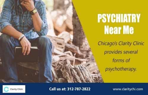 Get professional help from Arlington Heights PSYCHIATRY https://claritychi.com/
Find Us : https://goo.gl/maps/tKXRqfSM2ev
There are many situations which can create trouble in your mental, physical or emotional balance by causing depression and anxiety. In most cases, the reasons are interpersonal relationships, traumas like sexual abuse and violence, post traumatic stress, different types of disorders, issues related to womanhood, grief and loss, low-self esteem, substance abuse, parenting and sometime weight control and eating disorders, too. Locate Arlington Heights PSYCHIATRY professionals for better advice and suggestion.  
My Social :
http://www.allmyfaves.com/couplescounseling
http://www.apsense.com/brand/claritychi
https://www.intensedebate.com/profiles/psychiatrycounseling
https://en.gravatar.com/psychiatrycounseling

Clarity Clinic Arlington Heights
2101 S Arlington Heights Rd suite 116, Arlington Heights, Illinois 60005
Email :    rreddy@clarityah.com
Website: https://claritychi.com/
Phone : (847) 666-5339
Fax : (847) 637-5479
Working Hours :
Monday To Thursday 7:00 AM To 9:00 PM
Friday : 7:00 AM To 6:00 PM
Saturday & Sunday : 7:00 AM To 5:00 PM

Deals In....

Arlington Heights Couples Counseling
Arlington Heights Marriage Counseling
Couples Counseling Arlington Heights
Heights Marriage Counseling Arlington
Psychiatry Arlington Heights
Therapy Arlington Heights