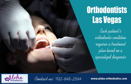 Orthodontists Las Vegas to transform your smile and revolutionize your experience at https://aloha-orthodontics.com/invisalign-las-vegas/

Find Us 

https://goo.gl/maps/FtHC6cAAoAG2

An orthodontist diagnoses overbites, occlusions, misaligned teeth and jaws, and overcrowded mouths. After the diagnosis, the orthodontist tries to solve any issues they discover. If left untreated, overbites, underbites, open bites, and cross bites are all problems that will grow worse over time. An orthodontist is an expert who repairs these conditions.

Our Services :

Orthodontists las vegas
Orthodontist north las vegas
North las vegas orthodontist
Braces las vegas
Summerlin orthodontist

Address:
11710 W Charleston Blvd, 
Las Vegas, NV 89135, USA

For More Informatin Visit Our Website : https://aloha-orthodontics.com
Call Me      : +1 702-642-5642
Hours Of Operation    :  9:30 am to 5:30pm, 7 days a week

Follow on Our Socials :

https://www.facebook.com/orthodontistlas
https://twitter.com/Invisalignz
https://www.pinterest.com/Orthodontistsz/
http://www.alternion.com/users/InvisalignLasVegas/
https://www.flickr.com/people/118088342@N04/
https://www.youtube.com/channel/UCyLH9bZ2wa-2iXwYRBUuEtA