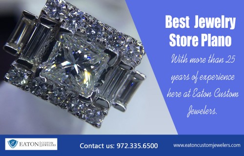 Look for a truly high quality piece of custom engagement rings at https://www.eatoncustomjewelers.com/ 

Also Visit : 

https://www.eatoncustomjewelers.com/services/ 
https://www.eatoncustomjewelers.com/blog/ 

Find Us : https://goo.gl/maps/LLbcCkyKcZo 

When talking about custom engagement rings Online, it is important to understand the true meaning of it. True custom jewelry is made according to the specifications or design given by you, the customer. It is quite natural that if you wish to have a custom-made piece of jewelry that is complex in design, a higher price may result. This is due to the time and skill needed to create such a design. The price will also depend on the quality and type of materials used to make it. Nevertheless, a piece of jewelry designed by you will be exclusive and unique, therefore making it far more valuable than the price. It will reflect your personal taste, style, and desires.

Deals In : 

Custom Engagement Rings 
Custom Wedding Rings 
Diamond Engagement Rings 
Bridal Jewelry Sets 
Custom Engagement Jewelry 

Phone: 972.335.6500 
Email: contact@eatoncustomjewelers.com 

Social Links : 

https://twitter.com/jewelersCustom 
https://in.pinterest.com/jewelerCustom/ 
https://www.instagram.com/dallasjeweler/ 
https://www.facebook.com/EatonCustomJewelers 
https://plus.google.com/110120181679064258822 
https://www.youtube.com/channel/UC3WSPnmsBe9gKEbqRBHn9lA