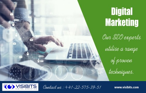 Digital Marketing to turn the most complex ideas into perfect web solutionsat http://visibits.com/ 

Find Us : https://goo.gl/maps/zvnnq6Li8F92 

Digital Marketing is an approach that covers all the marketing techniques and strategies through an online platform. This marketing approach also defined as an umbrella for all marketing activities for products or services follows various online platforms. With the gradual increase in technology and innovation, multiple business units are implementing digital approach towards their marketing activities.

Our Services : 

Search Engine Optimisation 
Social Media 
Pay Per Click 
Reputation Management 
Content & Writing 

Phone: +41-22-575-39-51 
Email: info@visibits.com 

Social LInks : 

https://seoauditvisibits.blogspot.com/ 
https://www.pinterest.com/visibits/ 
https://www.instagram.com/visibitsx/ 
https://twitter.com/seosem4 
https://plus.google.com/u/0/117868563192306708589 
https://www.youtube.com/channel/UCINFvOVlje_s2H0cHJlcnRQ