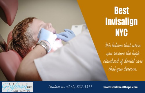 Check out Best Dentist NYC services for the perfect smile at http://www.smilehealthspa.com/our-office/

Find Us here...
https://goo.gl/maps/VtQjWqHC5Ar

Products/Services –:
Tooth Bonding
Porcelain Veneers
TMJ Treatment
Invisalign
Gum Lift
Laser Therapy
Teeth Whitening
Onlays/Crowns
Smile Rejuvination

Best cosmetic dentist are highly specialized dentists. Their main focus is on the prevention and treatment of "improper bites". This is an important dental issue, as improper bites can lead to a variety of problems such as tooth irregularities, lop-sided jaws and crooked teeth. Orthodontics was actually the first sub class of dentistry to be recognized as its own specialty field. Generally speaking, it takes two to three years of extra schooling after graduating as a dentist to earn the qualifications to become an orthodontist. Check out Nyc cosmetic dentist that suits to your budget. 

Contact Us:
Street Address: 120 East 36th Street ,Suite 1F ,New York, NY 10016, USA
Phone: (212)532-5377
Fax# : (212)532-5371
Email: docgrafman@aol.com

Social:
https://disqus.com/by/dentist_nyc/
https://ello.co/nycinvisalign
https://itsmyurls.com/nycinvisalign
https://www.pinterest.com/Nyccosmeticdentist/
https://www.instagram.com/dentist_nyc/
https://nycinvisalign.hatenablog.com/
http://nycinvisalign.bravesites.com/
https://nyccosmeticdentist.wixsite.com/
https://nycinvisalign.weebly.com/