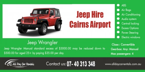 Budget Car Hire Cairns Airport to make the right choice at https://plus.google.com/+AllDayCarRentalsCairnsCity

Find Us here .....

https://goo.gl/maps/VoNL8soDER62

business name- All Day Car Rentals

Address- 135 Lake stree Cairns, QLD 4870 AUSTRALIA

Phone Us:
+61 740 313 348
1800 707 000

Email- info@alldaycarrentals.com.au


We deals in ....

cheap car hire cairns airport
budget car hire cairns airport
suv rental cairns
suv rental near me
jeep car hire cairns
jeep hire cairns airport
jeep hire near me
8 seater car hire cairns
cairns older car and ute hire
ute hire cairns
all day ute hire cairns
cairns ute hire cairns north qld
ute hire cairns airport

There are various Budget Car Hire Cairns Airport where you can rent a car or may need to rent a car. When looking for an airport car rental service, there are a number of factors to consider in cognizance of the fact that the airport is a very busy place. At the airport, there are several specific car rental places guidelines relating to airport rental cars. You also have to be sure that the car rental guidelines work well with your own travel arrangements.

For more information about our deals, please visit on below sites ....

http://alldaycarrentals.com.au/budget-car-rental-cairns/
http://alldaycarrentals.com.au/cairns-car-hire/
http://alldaycarrentals.com.au/cheap-car-hire-cairns/
http://alldaycarrentals.com.au/4wd-hire-cairns/
http://alldaycarrentals.com.au/ute-hire-cairns/
http://alldaycarrentals.com.au/contact/
https://plus.google.com/+AllDayCarRentalsCairnsCity

Social: 
http://www.saraincairns.websiteworks.com/
https://penzu.com/p/16c82542
https://car-rental-cairns.page4.me/car_rental_near_me_open_now.html
http://saraincairns.brushd.com/pages/cheapest-car-hire-cairns-airport
http://cairnscarrental.edublogs.org/
http://cairnscarhire.my-free.website/
http://saraincairns.fourfour.com/page:car_rental_cairns
http://publish.lycos.com/rentcarcairns/all-day-car-rentals-car-hire-cairns/
https://www.merchantcircle.com/blogs/all-day-car-rentals-akron-mi/2018/3/Rent-A-Car-Near-Me-Cheap/1440919