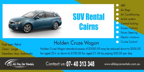 SUV Rental Cairns For Hassle Free Journey at http://alldaycarrentals.com.au/cheap-car-hire-cairns/

Find Us here .....

https://goo.gl/maps/VoNL8soDER62

business name- All Day Car Rentals

Address- 135 Lake stree Cairns, QLD 4870 AUSTRALIA

Phone Us:
+61 740 313 348
1800 707 000

Email- info@alldaycarrentals.com.au


We deals in ....

cheap car hire cairns airport
budget car hire cairns airport
suv rental cairns
suv rental near me
jeep car hire cairns
jeep hire cairns airport
jeep hire near me
8 seater car hire cairns
cairns older car and ute hire
ute hire cairns
all day ute hire cairns
cairns ute hire cairns north qld
ute hire cairns airport

When looking for a car to rent, there are several considerable options. The renter could book for a car online, via telephone or try to contact a rental service upon arrival at any of SUV Rental Cairns. To secure the desired car and the best available rates and deals, it helps to contact the rental company in advance. You can simply use the internet to search and compare car rental rates from the comfort of your home prior to you trip.

For more information about our deals, please visit on below sites ....

http://alldaycarrentals.com.au/budget-car-rental-cairns/
http://alldaycarrentals.com.au/cairns-car-hire/
http://alldaycarrentals.com.au/cheap-car-hire-cairns/
http://alldaycarrentals.com.au/4wd-hire-cairns/
http://alldaycarrentals.com.au/ute-hire-cairns/
http://alldaycarrentals.com.au/contact/
https://plus.google.com/+AllDayCarRentalsCairnsCity

Social: 
http://myfirstworld.com/saraincairns
https://bold.io/rent-a-car-near-me-cheap-2018-03-26
https://www.bagtheweb.com/u/carrentalcairns/profile
https://remote.com/dorothymartinez
https://disqus.com/by/kennethgestep/
https://www.evernote.com/shard/s614/sh/8b0a054e-07b0-4ba7-9719-0ef7b31fa7bf/c5567968979b4993a71bf8c686736f7d
http://newsblur.com/site/6926210/car-hire-cairns
https://slides.com/saramarshall
https://getpocket.com/@eb0Acg3fd6580T8162p5980p15T3deP5e94w53Ra06Sz0xac121aoE5bi8eeq0G9
https://www.plurk.com/carrentalcairns
https://trello.com/carrentalcairns