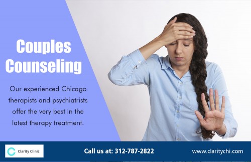 Local Arlington Heights Couples Counseling to improve romantic relationships AT https://claritychi.com/location/arlington-heights-il
Find us on Google Map : https://goo.gl/maps/eMBEtFrY1Sn
Deals in : 
Local arlington heights marriage counseling
heights marriage counseling near arlington 
Local arlington heights Couples Counseling
Couples Counseling near arlington heights
Couples Counseling

The benefits of Local Arlington Heights Couples Counseling has been widely realised for all parts of society. The importance of seeking help with issues such as stress and anxiety has been recognised. On a day to day level therapy can help us to cope with the stresses and strains of living in a city and working in offices, neither of which are things our minds are biologically designed to cope with. It allows our lives to flow more smoothly, preventing us from getting caught up in what can seem like a relatively trivial issue but that may have far reaching effects.
Address : 2101 S Arlington Heights Rd suite 116, Arlington Heights, IL 60005
Website : https://claritychi.com/location/arlington-heights-il/
Business Primary Phone Number : (847) 666-5339
Hours : Sat to Sun 9AM–5PM , Mon To Fri 7AM–9PM
Emaild: rreddy@clarityah.com
Social : 
https://snapguide.com/clarity-clinic/
http://www.cross.tv/profile/693349
https://enetget.com/clarityclinic
https://www.unitymix.com/clarityclinic