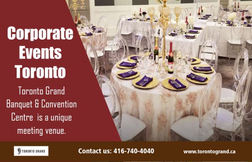 Our Corporate Events Toronto is perfect for Events At https://www.torontogrand.ca

Find US: https://goo.gl/maps/mFhNVZKV8i82

Deals in .....

Banquet Halls In Toronto
Corporate Events In Toronto
Party Room In Toronto
Wedding Halls In Toronto

You need to start preparing as well as organizing your wedding right after your involvement. There are three important variables to consider when selecting a banquet hall. How much can you pay for to spend on your wedding and also not enter into financial obligation? The amount of people are you intending to invite to your wedding? Just what will the location of your facility be? Corporate Events Toronto obtain booked a year ahead of time. You are not the just one getting married on your scheduled day.

Add: 30 Baywood Rd, Etobicoke, ON M9V 3Y8, Canada
Phone: +1 416-740-4040
Contact Mail: info@torontograndme.ca

Social---

https://www.facebook.com/torontogrand/
https://about.me/banquethalls
http://changetorontograndconvention.brandyourself.com/
https://pinterest.com/torontograndbanquetconventionc/