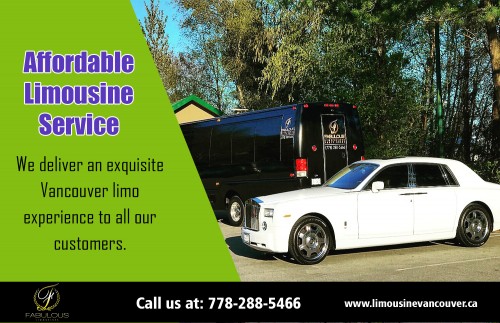 Best limousine service Vancouver offering quality service at https://www.limousinevancouver.ca/vancouver-limousine-service/

Company Owner/Contact Person: Vick Raj
Business Name: Fabulous Limousines Vancouver
ADDRESS- 741 W. 57th Ave #7 Vancouver BC V6P 1S2 Canada
Street Address: 741 W. 57th Ave
Suite/Office (if any): 7
City: Vancouver, State: BC, Zip/Postal Code: V6P 1S2
Business Primary Phone Number: (778) 288-5466
Business Category: Limousine Service, Airport Shuttle Service
Primary Email Address : info@fabulouslimousines.ca
Products/Services – limousine service, party bus service, sedan service, airport transportation, whistler transportation
Year Established: 2011
Hours of Operation: 24 hours a day / 7 days a week / 365 days a year
Languages Spoken: English
Payment Methods Accepted: cash, debit, credit
Service Areas: within 100 km of my address

Our Service:

Vancouver limo
limo Vancouver
limousine Vancouver
Vancouver party bus
limo service Vancouver
Vancouver limousine service
affordable limousine service
best limousine service Vancouver

Best limousine service Vancouver that you can enjoy, especially if you are a frequent traveler. Service companies are dedicated to making your airport transport as luxurious and comfortable as it should be through the airport limo services. The services can be enjoyed when checking into the airport or to move from the airport to your preferred destination in the locality.

Social: 
https://www.pinterest.ca/fabulouslimo/fabulous-limousines/
https://www.yelp.ca/biz/fabulous-limousines-burnaby
https://www.youtube.com/channel/UCXZw2I59FS55cTQatc2StHg
https://plus.google.com/u/0/107923817683353816091