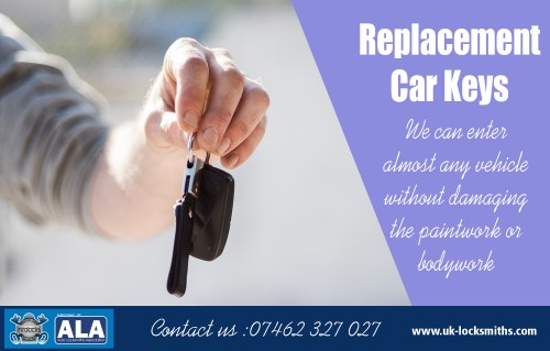 We provides discount on-site Replacement Car Keys at https://uk-locksmiths.com/ 

Find Us : https://goo.gl/maps/79PKwBpBzwy 

Visit : 

https://uk-locksmiths.com/broken-car-keys/ 
https://uk-locksmiths.com/spare-car-keys/ 
https://uk-locksmiths.com/lost-car-keys/ 
https://uk-locksmiths.com/car-key-replacement/ 

Perhaps it may be news to many of the vehicles owners because losing your car keys was not so expensive in the pre-computer-technology world. In those days it was easy to get Replacement Car Keys made. In those days one could call the dealership, give them their Vehicle Identification Number VIN number, and they were provided a perfect new set of keys. You could get a spare key at any hardware store or locksmith shop. However, this simplicity made it easy for a thief to steal your car.

Our Services

Locksmiths Services 
Car Locksmith 
Auto Locksmith 
Locksmith South London 

Call : 07462 327 027 
Email : info@uk-locksmiths.com 

Social Links : 

https://twitter.com/MirolockLocks 
https://in.pinterest.com/carlocksmithsuk/ 
https://www.instagram.com/carlocksmithsuk/ 
https://www.facebook.com/MirolocksLocksmithService 
https://plus.google.com/115071356956037437950 
https://www.youtube.com/channel/UCKF_1rseMEh3eysmX2-t6PQ