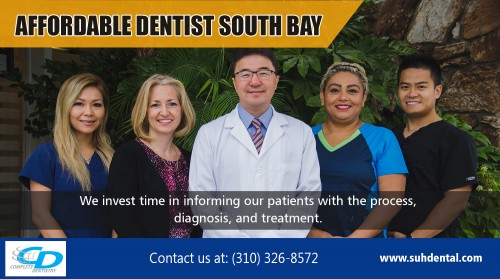 Dentist Redondo Beach helps you take an informed decision about the kind of treatment at 
http://suhdental.com

Our Service:

dentist palos verdes
Affordable Dentist South Bay

cosmetic dentist torrance

dentist redondo beach

Sleep Apnea Torrance

Contact Us:
Affordable Dentist South Bay CA, 
CA 90717
Phone: (310) 326-8572
Web Site: http://suhdental.com

An excellent dentist might assist you avoid troubles, place dental cancers cells, in addition to help improve your total health and wellness and health by keeping your teeth in addition to gums healthy. That's why it is crucial to discover a good family dentist. Each family is various. You might have little ones in your house, or possibly kids plus an aging mother and fathers living with you. Your Dentist Redondo Beach is a crucial partner in your family's health care group.

Social:
https://mastodon.social/@dentistpalosverdes
https://www.reddit.com/user/dentistverdes
https://trello.com/dentistpalosverdes
https://kinja.com/dentistpalosverdes