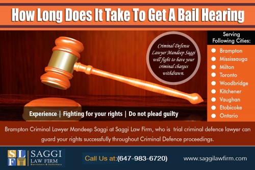 Brampton Courthouse Bail Hearing Service Can Help the Accused Stay Out of Jail at https://saggilawfirm.com/other-services/

Our Service: 
Hire Criminal Lawyer For A Bail Hearing
Do I Need A Lawyer For A Bail Hearing
How Long Does It Take To Get A Bail Hearing

ADDRESS--	
2250 Bovaird Dr E #206, Brampton, ON L6R 0W3, Canada

WEBSITE-	saggilawfirm.com
PHONE-		+1 647-983-6720

You can also find detailed bail bonds information on our website. What allows us to obtain a prompt bail bond is our thorough understanding of the jail system, legal functioning and the arrest procedure. Each of our Attorney Bail Bonds Near Me understands that a quick bail bond can prevent a family from undergoing a lot of trouble and trauma. As part of the bail service, our bondsman will provide you with relevant and important bail bonds information.

Social:
https://vimore.org/watch/KmWTTk7BEqA/lawyer-for-bail-reduction-hearing-brampton/
http://twitxr.com/bailinbrampton
http://www.jsdirectory.com/listing/criminal-defence-attorney-near-me/
http://cityinsider.com/b/toronto_on/1227177767
https://cheaplocalcriminaldefenselawyers.weebly.com/
https://localcriminaldefenseattorneyfees.weebly.com/
https://topcriminaldefenseattorneysnearme.weebly.com/
https://localcriminaldefenselawyer.weebly.com/
https://criminallawyernearmylocation.weebly.com/