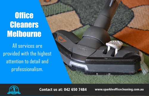 Efficient Office Cleaning Melbourne Services for a Pristine Ambience at http://www.sparkleofficecleaning.com.au/office-cleaners-melbourne/

Find Us here ...
https://goo.gl/maps/skwUBJPKpAU2

Our Service:
office cleaners melbourne 
office cleaning melbourne 
commercial cleaning melbourne 
commercial cleaners melbourne
commercial office cleaning melbourne
commercial cleaning services melbourne 
office cleaning companies melbourne
office cleaning services melbourne
commercial cleaning
office cleaning 
office cleaning melbourne cbd
office cleaning dandenong

It's probably hard to maintain cleanliness in your office, especially when no one will do the cleaning consistently. Your office can become untidy if it is not frequently cleaned. A dirty office leads to lessened productivity. Workers are severely affected by their work environment. If the office is dusty, cluttered, and dirty looking overall, your employees' work performance will inevitably be affected. Professional Office Cleaning Melbourne is the best solution for your office.  

Contact Us: 
French St, Victoria, Australia Victoria 3074
Phone: 042.650.7484
Email: melbournesparkle@gmail.com

Hours: 

Sunday
Closed

Monday, Wednesday, Saturday
8AM–6PM

Tuesday, Thursday, Friday
8AM–5PM

Social: 
https://twitter.com/Vacate_Cleaning
https://www.facebook.com/Sparkle-Cleaning-Services-Melbourne-1527963877420356/
https://plus.google.com/+SparkleofficeAu
https://www.youtube.com/channel/UCD2MW6Bx1FeGvy7GX9U8BkQ
https://www.pinterest.com/Bond_Cleaning/