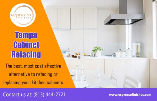 Cabinet refacing Tampa a professional finish on your kitchen cabinet at https://espressofinishes.com/

Find Us here..
https://goo.gl/maps/QinGpJbsPHr

Products/Services –
Cabinet Refinishing
Cabinet Painting 
Kitchen Cabinet Refinishing
Kitchen Cabinet Painting

Kitchen remodeling is something that needs to be carefully planned using the size and configuration of the room. With this one room being the hub of the home, it needs to be designed with the triangle concept, cabinet refacing Tampa allows a person cooking to have easy access to the sink, refrigerator, and stove. In addition, you might be able to save on energy as well by choosing energy efficient kitchen appliances.

Contact Us: 333 N Falkenburg Rd #B-221, Tampa, FL 33619, USA
Phone Number: (813) 444-2721
Email Address : info@espressofinishes.com

Social:
https://us.enrollbusiness.com/BusinessProfile/404810/Espresso-Finishes-Tampa-FL-33606
http://www.expressbusinessdirectory.com/Companies/Espresso-Finishes-C290403
https://www.hotfrog.com/business/fl/tampa/espresso-finishes_41858558
http://wheretoapp.com/search?poi=14638159385899761466
https://foursquare.com/v/espresso-finishes/571da55a498e3e958e0494f8