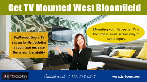 Get TV Mounted West Bloomfield with Expert Technicians At Your Door AT http://jarbcom.com/get-tv-mounted-west-bloomfield.html
Find us on Google Map : https://goo.gl/maps/j2q5GsdTbio
Deals in : 
TV Mounting Near Me
Get TV Mounted West Bloomfield
Mount my TV Bloomfield Hills
TV Mounting Novi
Reactive lighting near me

There are many benefits to Get TV Mounted West Bloomfield. One of the best reasons to mount your flat screen TV to your wall is because it will save you so much room. There are plenty of different television wall mounts to pick from and if you do the proper research there is no doubt that you will be able to find one that can suit your needs.
Contact : Jarbcom
Address : 6319 Haggerty Rd, West Bloomfield Township, MI 48322, USA
Mail : contact@jarbcom.com
Contact No . : 1-800-369-0374 Ext. 108 
Social : 
https://homeautomationtroy.contently.com/
https://followus.com/HomeAutomationTroy
https://kinja.com/homeautomationbloomfield
https://padlet.com/HomeAutomationTroy