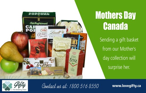 Mothers day Canada for free same day shipping within Canada at https://lovegifty.ca/collections/mothers-day
Find Us On : https://goo.gl/maps/MUGifzhNss92
Of course it is also quite easy designing and preparing your own gourmet gift basket. You need to give some thought to what kind of items the recipients would like and appreciate, what type of coffee, chocolates or nuts to include in the mothers day Canada and how many of each.
My Social :
https://www.instagram.com/giftbaskettoronto/
https://www.pinterest.ca/giftbaskettoronto/
https://twitter.com/giftbaskets_ca
https://plus.google.com/u/0/112146184111939581734

Gifty by The Breaking Heart

112 Elizabeth St, Toronto, ON M5G 1P5, Canada
Phone : +1 800 516 8550
E-mail: hola@lovegifty.ca
Open 24 Hours

Deals in ...
Mother's Day Canada
Mothers Day Flowers
Mother's Day Gift Basket
When Is Mother's Day In Canada